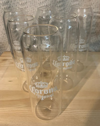Set of 6 Corona Tropical Glasses. 