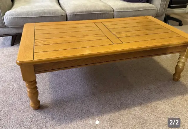  Beautiful wooden coffee table in Coffee Tables in Ottawa - Image 3