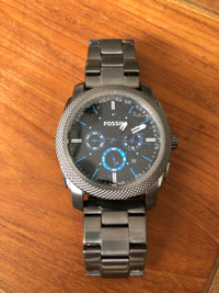 Gorgeous Fossil stainless steel watch (New)
