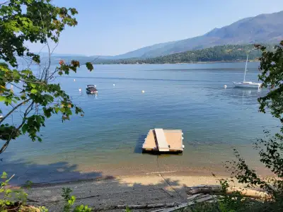 Beautiful 110X300 ft lot in Lee Creek on the Shuswap. The land is partially landscaped with beachfro...