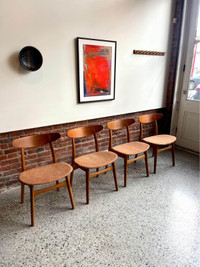 Set of Four 1960's Danish CH32 Chairs by Hans J. Wegner for Carl