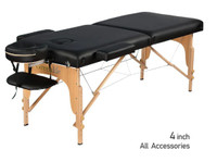 2-Section 4" Wooden Super Stable Portable Massage Table - MTW121