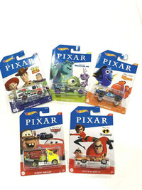 Hot Wheels Pixar Set of 5 1:64 Cars