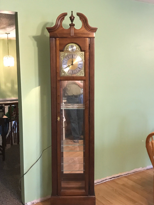 Grandfather clock and display cabinet  in Hutches & Display Cabinets in Kitchener / Waterloo