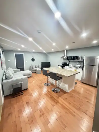 3 bedroom, 2 bathroom furnished basement suite available as early as October 1. Fully furnished and...