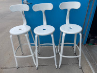 3 restoration hardware counter stools 