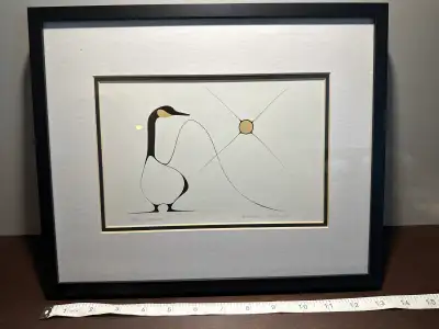 This stunning framed art print by Canadian Woodland artist Benjamin Chee Chee, titled Good Morning,...
