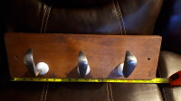 Golf Head Coat Rack with Irons - Cool gift item