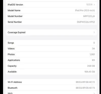 iPad Pro 10,5” 256GB, View more
