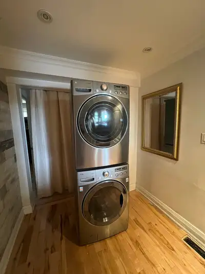 Like new Lg “27” stackable washer and dryer set for sale , View more