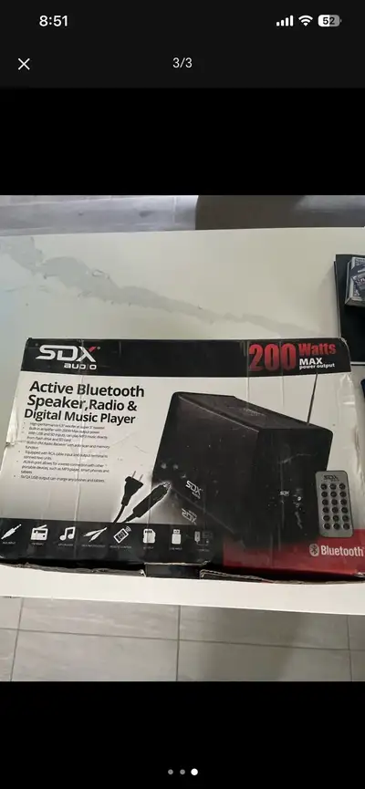 SDX Audio Active Bluetooth Speaker, View more