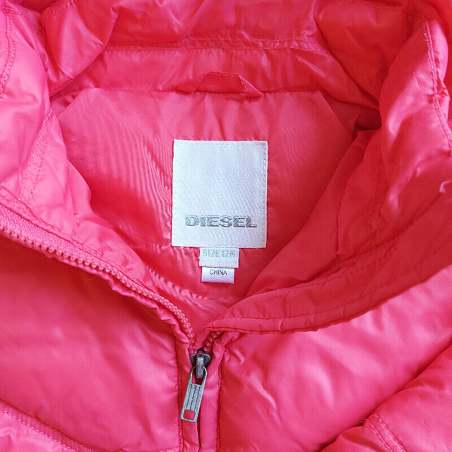 LIKE NEW coral DIESEL down jacket - 12m in Clothing - 12-18 Months in Markham / York Region - Image 3