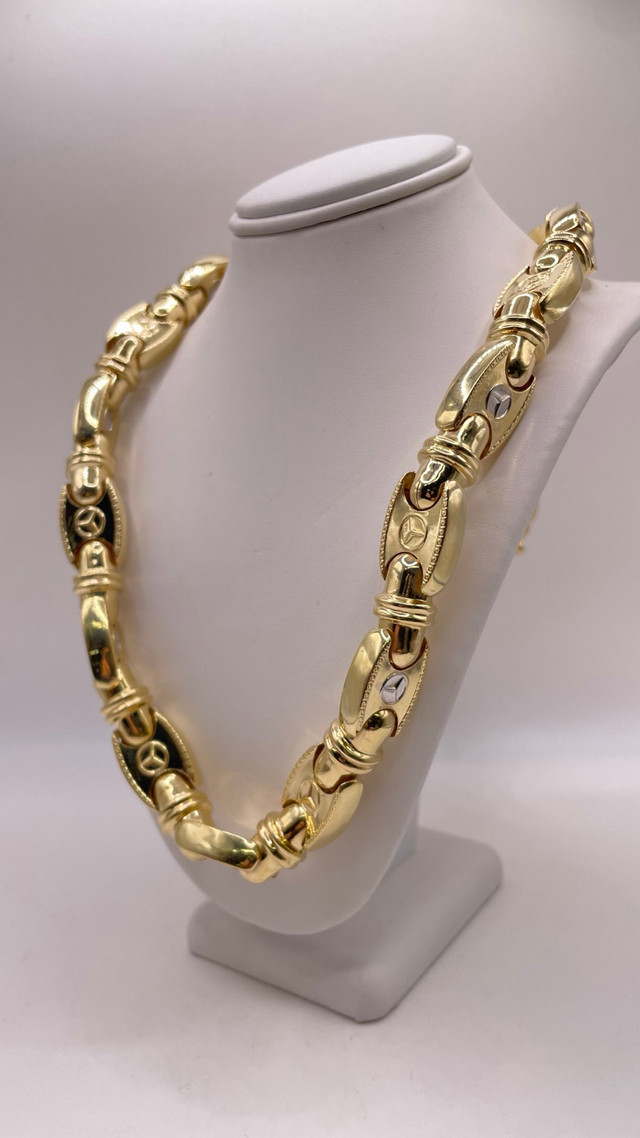 14mm 14 KT Mercedes Benz Men’s Chain in Jewellery & Watches in City of Toronto - Image 2
