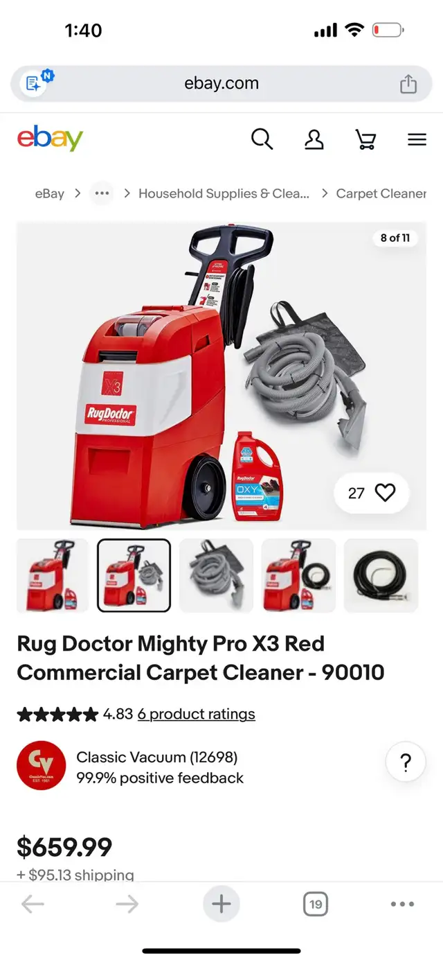 rug doctor carpet cleaner for rent. Best prices 