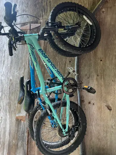 Its good for a 5-6 yr old Its next to a full sized bmx. Not ridden much at all, basically new. Its a...