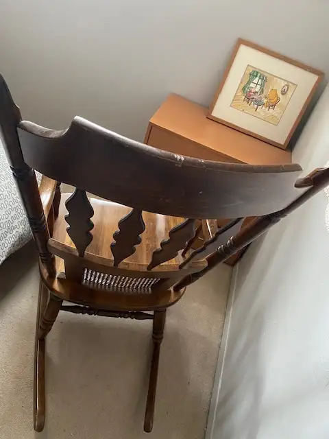 Solid wood mid-century rocking chair63234833435521122