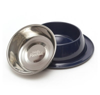 NEW Stainless Steel Non-Slip Melamine Base bowl large for pets