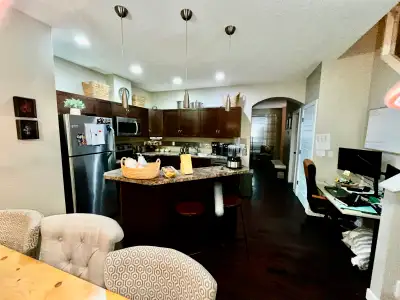 2-bedroom, 2.5-bathroom townhouse featuring two ensuite bathrooms (one for each bedroom) plus a conv...