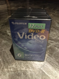 12x FUJIFILM DVD-R Video Discs 4.7GB/ 120 Min