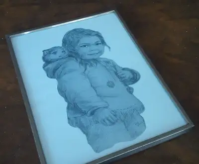 Black & White Print/Sketch, Pat Ellis, Whitehorse - Yukon, 1987, View more