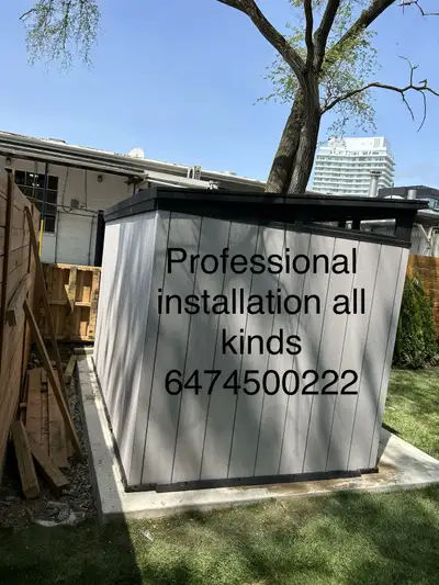 assembly of storage shed, View more
