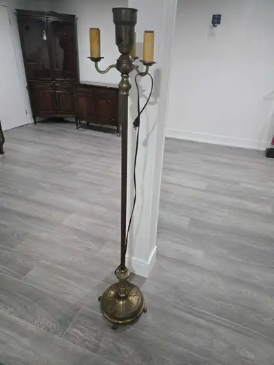 Antique floor lamp., View more