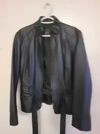 XL Black leather jacket