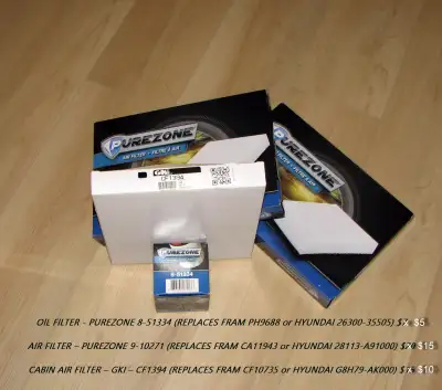 NEW✨ OIL-AIR & CABIN AIR FILTER for HYUNDAI-KIA (ALL for $30)., View more