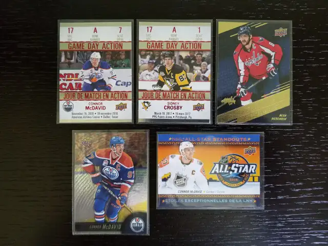 2017-18 Upper Deck Tim Hortons McDAVID, CROSBY, OVECHKIN  (5)628637389509131228