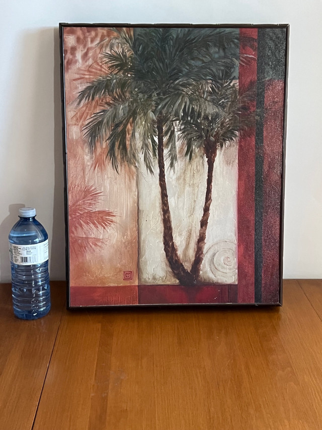 Wood Palm Tree Picture dans Décoration intérieure et accessoires  à Belleville - Image 3