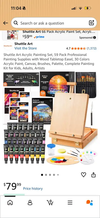 Shuttle Art Acrylic Painting Set 59 Pack (New, Unopen), View more