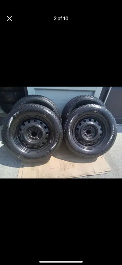 Set of 4 MICHELIN winter tires with rims (245 65 17) pattern (5×120) TPMS HONDA PILOT - ODYSSEY
