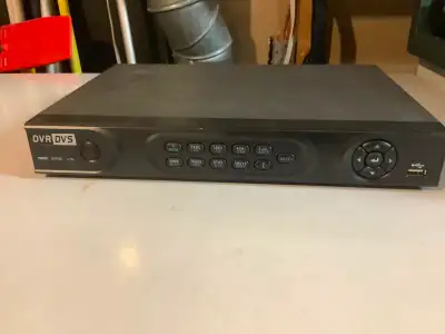 Hikvision, DVR with 1TB hard drive. No cameras included. You can connect 4 cameras. Comes with navig...