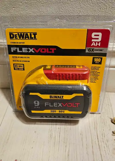 9Ah Dewalt 20V/60V Flexvolt Battery , View more