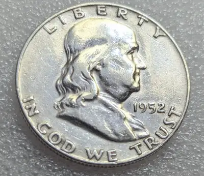 1952 D Franklin Half Dollar Nice! 90% Silver USA. #134, View more