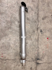 5” exhaust stack with flapper and 4” and 3” reducers