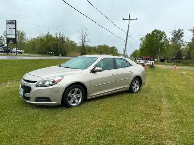 2015 Chev Malibu decent condition low kms for the year 190,643kms comes with a set of winter tires o...