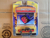 1:64 Greenlight  MCG Up In Flames Series 1 1970 Plymouth Cuda