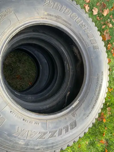 I'm selling a set of four Bridgestone Blizzak LT235/80R17 winter tires. These tires are used but in...
