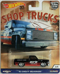 Hot Wheels Premium Shop Trucks 1/64 '83 Silverado Diecast
