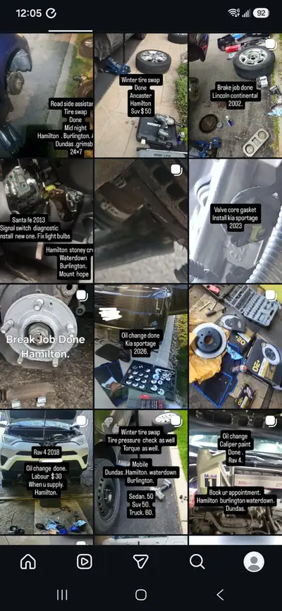 Brake job . Road side help, View more