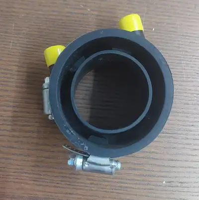 Rubber Coupling with Stainless Steel Clamps – 1½" to 1½", View more