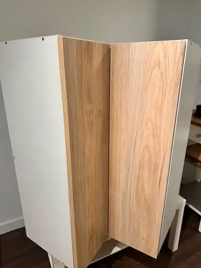Brand New Corner Cabinet – Never Installed | Modern Wood Finish, View more