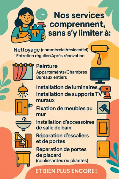 Propriétaires d’immeubles et concierges — nous sommes à votre service ! Vous avez besoin de rafraîch...