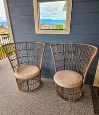 2 beautiful outdoor/indoor chairs