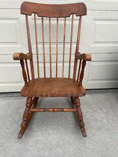 vintage solid wood rocking chair, View more
