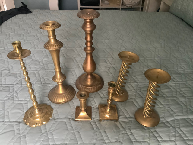 Brass Candle Holders in Arts & Collectibles in Dartmouth