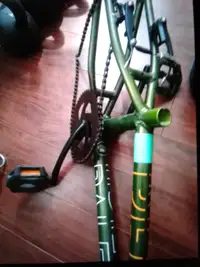 BMX bike frame with parts shown $30 or trade 