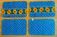 Ensemble de 4 napperons 100% coton (fabriqué en France)