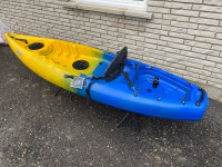 Blue & Yellow Recreational Kayak - New!
